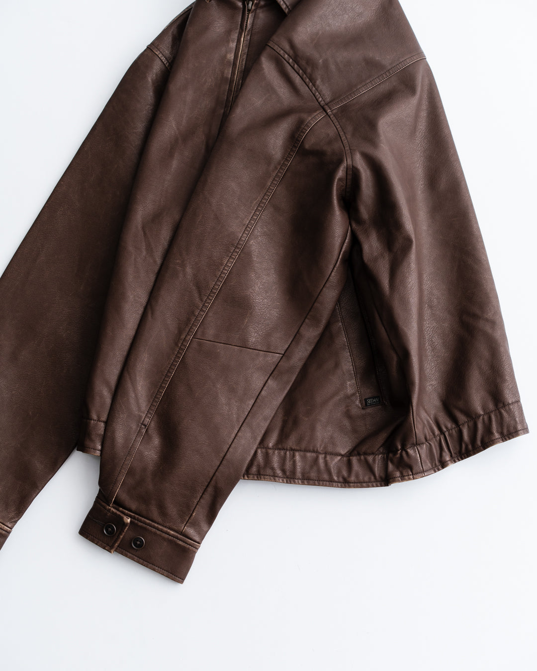 [9.20 sat 12:00 Release] SEDAN ALL-PURPOSE Synthetic Leather Jacket