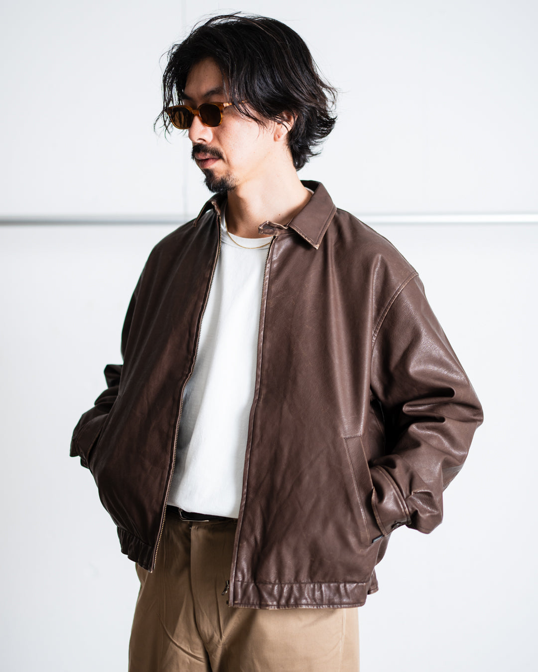 [9.20 sat 12:00 Release] SEDAN ALL-PURPOSE Synthetic Leather Jacket