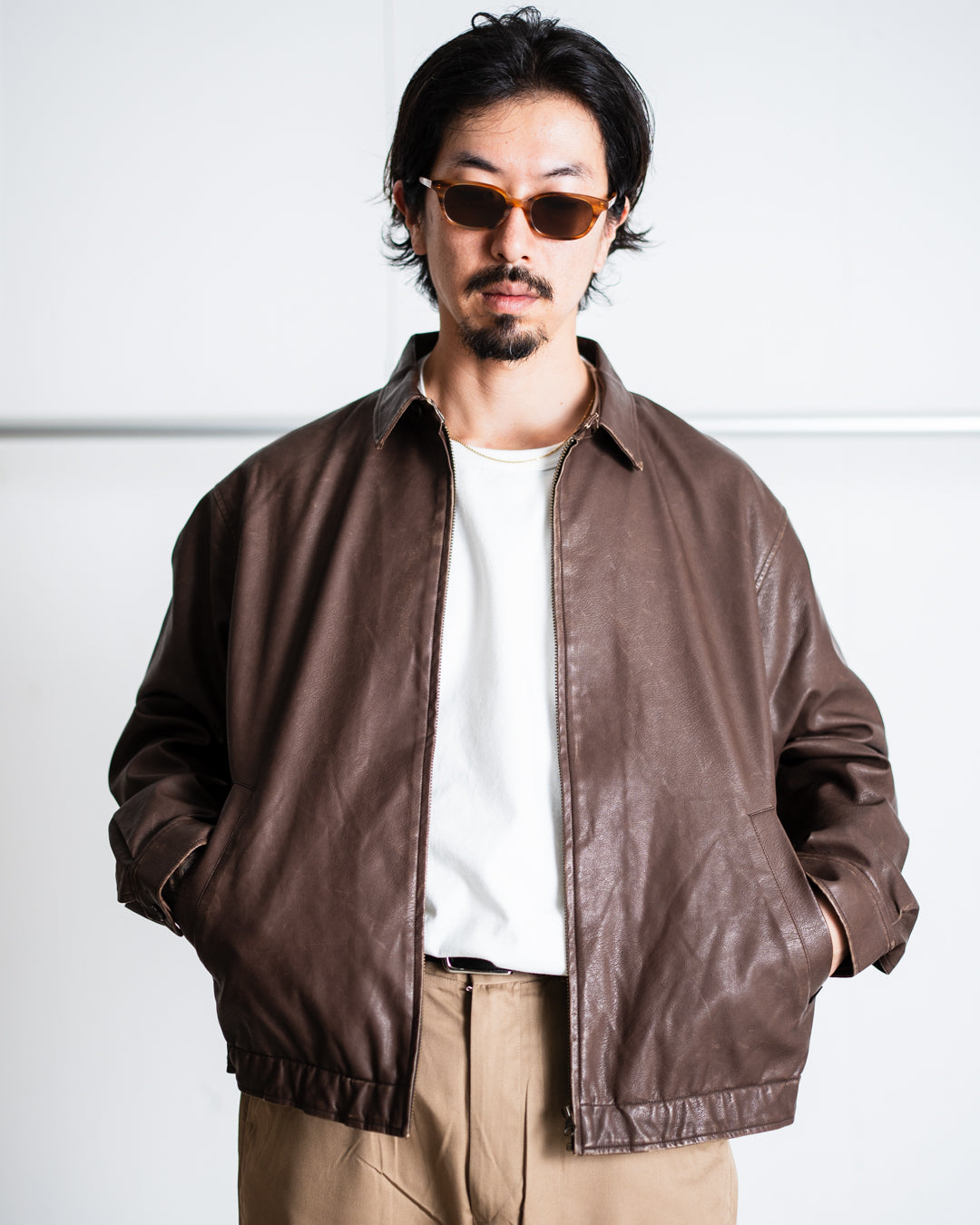 [9.20 sat 12:00 Release] SEDAN ALL-PURPOSE Synthetic Leather Jacket