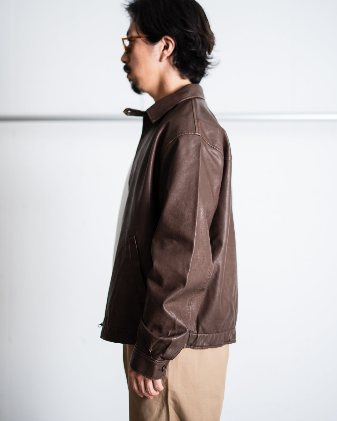 [9.20 sat 12:00 Release] SEDAN ALL-PURPOSE Synthetic Leather Jacket