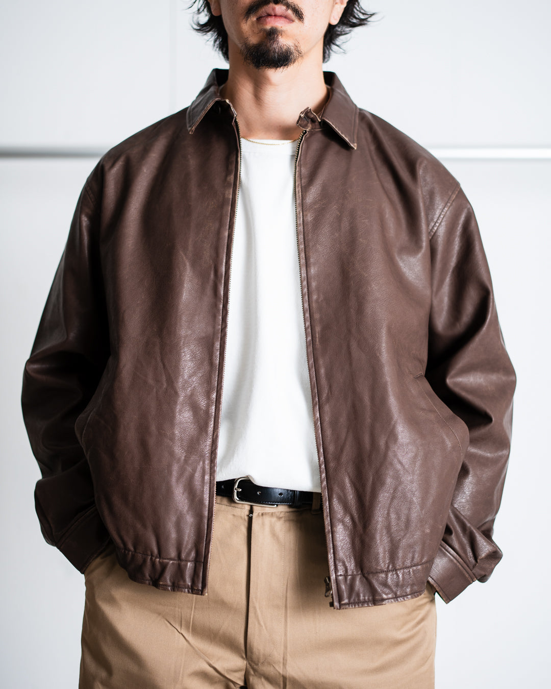 [9.20 sat 12:00 Release] SEDAN ALL-PURPOSE Synthetic Leather Jacket