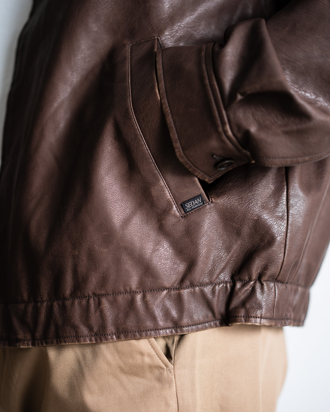 [9.20 sat 12:00 Release] SEDAN ALL-PURPOSE Synthetic Leather Jacket