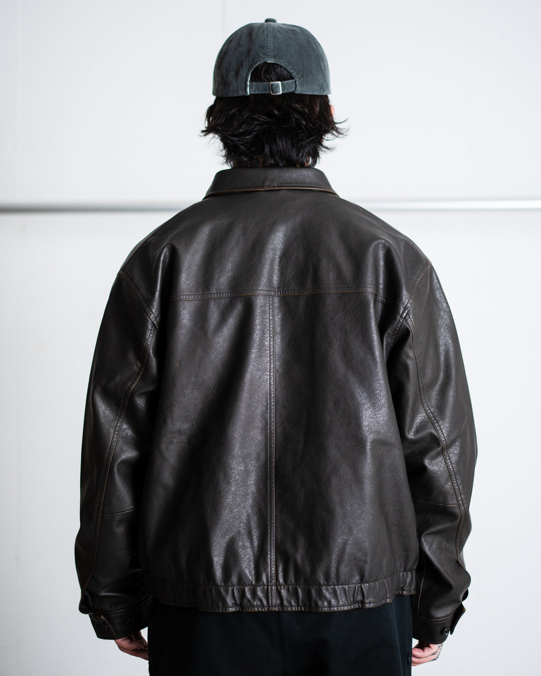 [9.20 sat 12:00 Release] SEDAN ALL-PURPOSE Synthetic Leather Jacket
