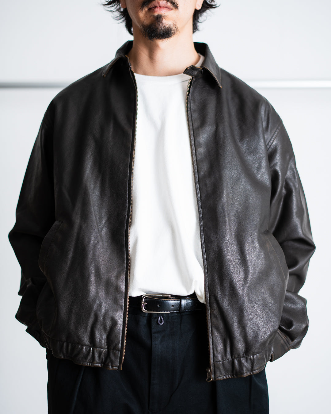 [9.20 sat 12:00 Release] SEDAN ALL-PURPOSE Synthetic Leather Jacket
