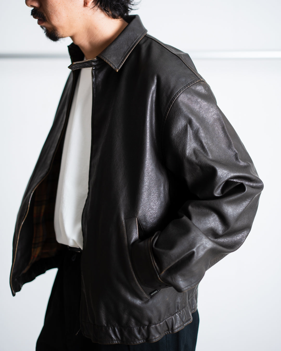 [9.20 sat 12:00 Release] SEDAN ALL-PURPOSE Synthetic Leather Jacket