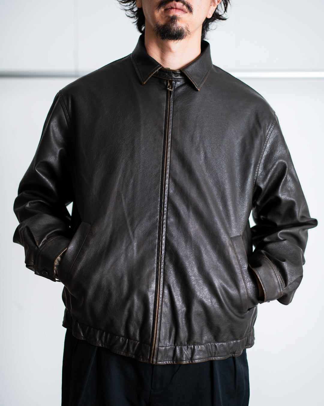 [9.20 sat 12:00 Release] SEDAN ALL-PURPOSE Synthetic Leather Jacket