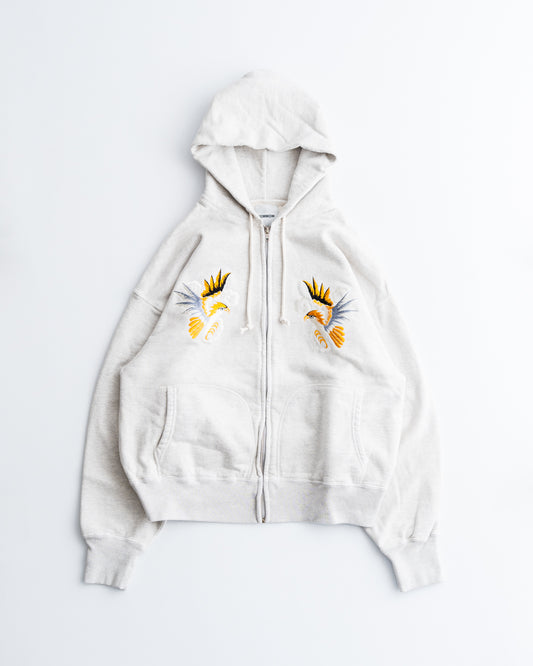 BOWWOW SUKAJAN EMB ZIP HOODIE AGED