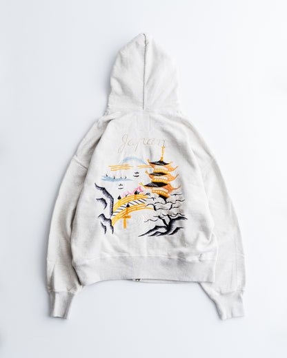 BOWWOW SUKAJAN EMB ZIP HOODIE AGED