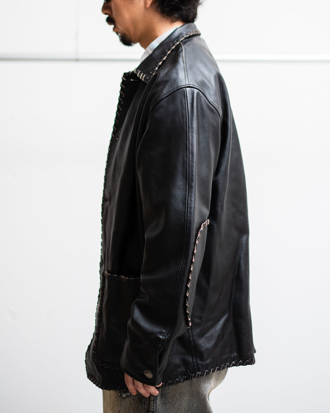 [9.20 sat 11:00 Release] BOWWOW BRAIDED LEATHER COVERALL