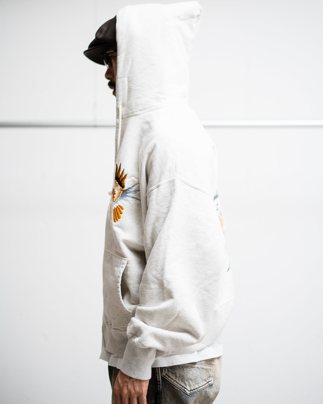 BOWWOW SUKAJAN EMB ZIP HOODIE AGED