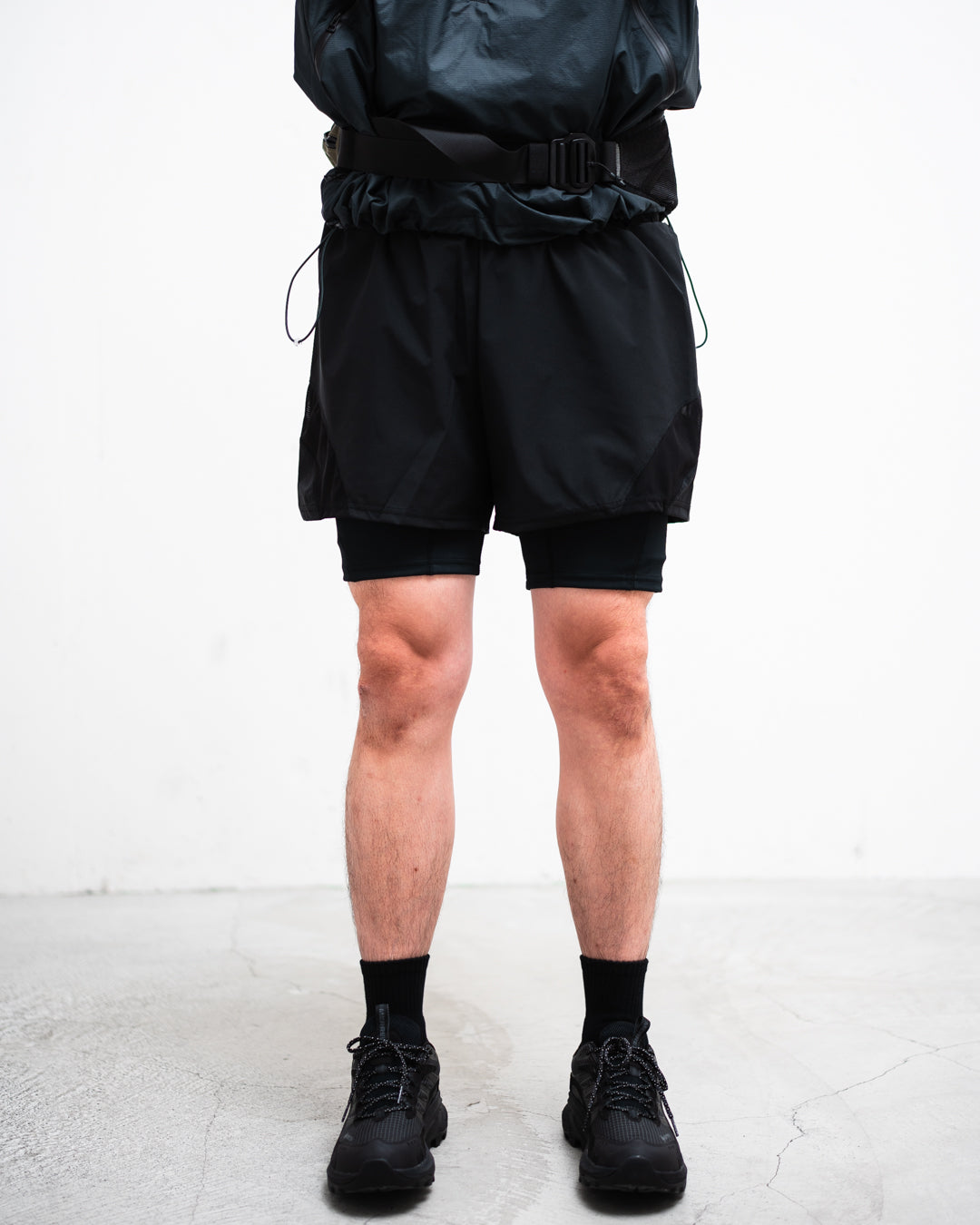 ROTOL SHEER MESH LAYERED SHORTS