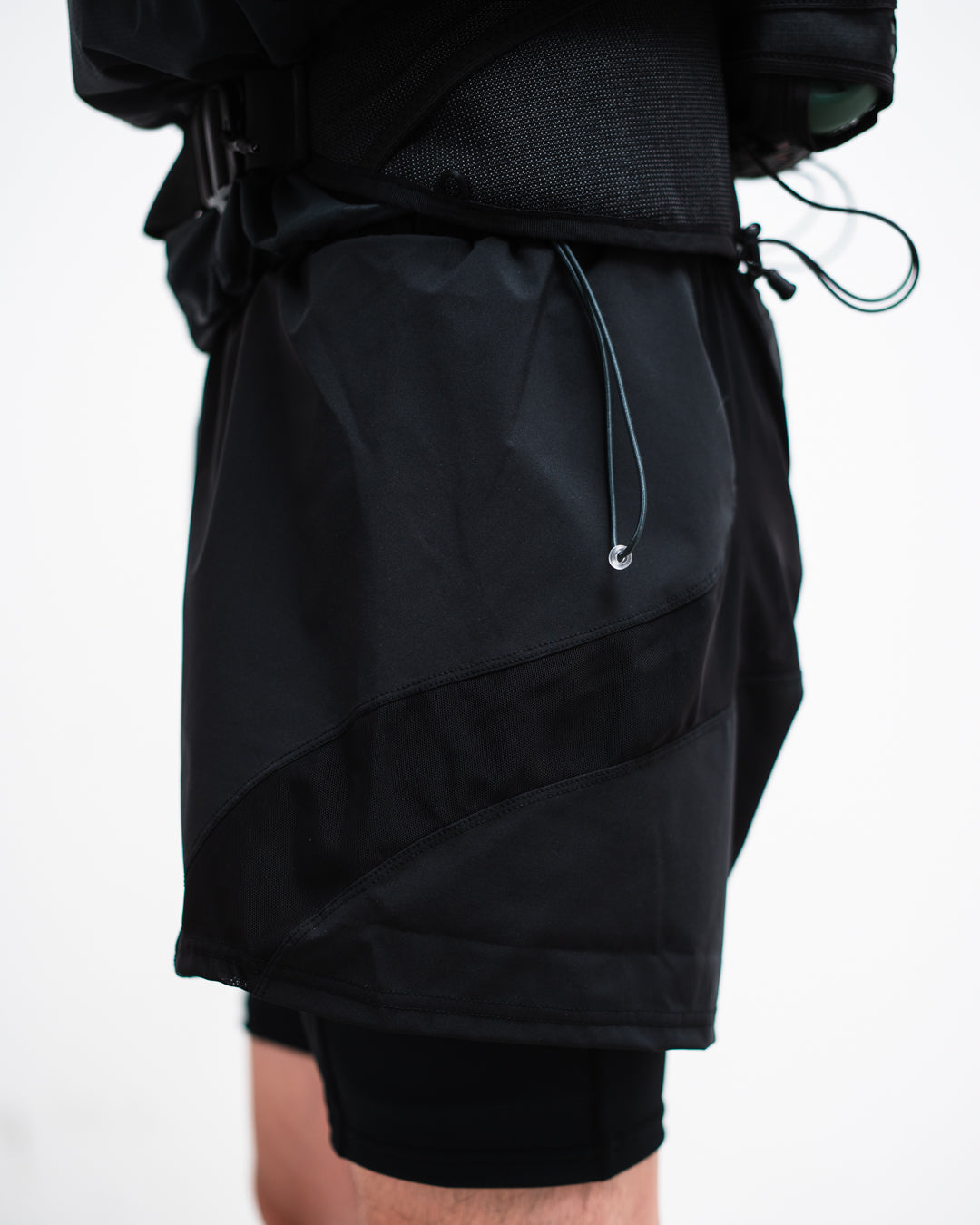 ROTOL SHEER MESH LAYERED SHORTS