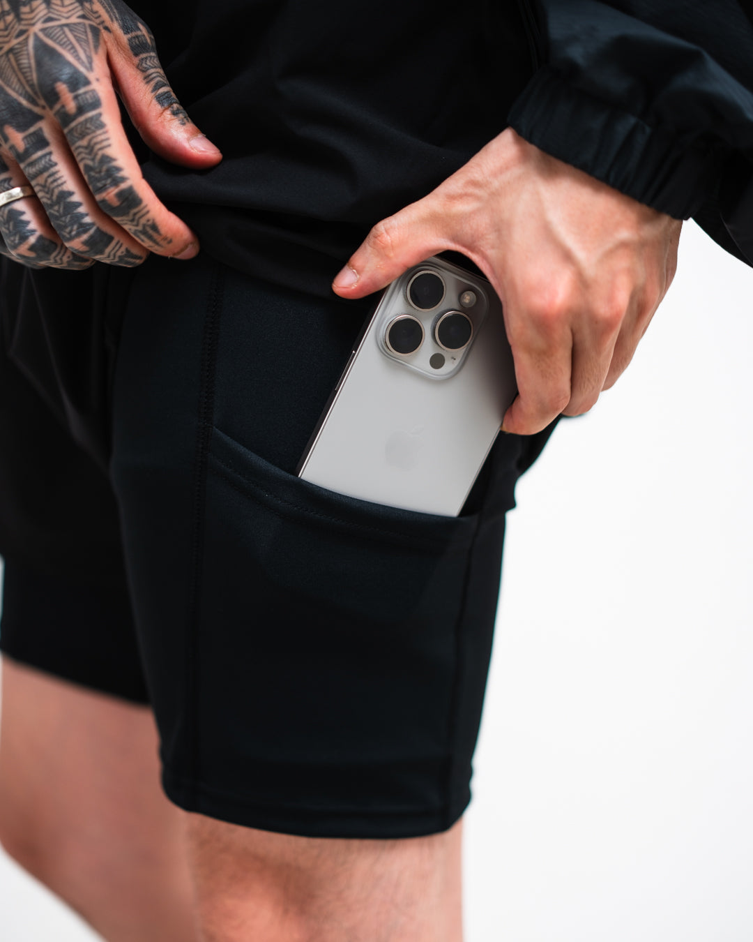 ROTOL SHEER MESH LAYERED SHORTS