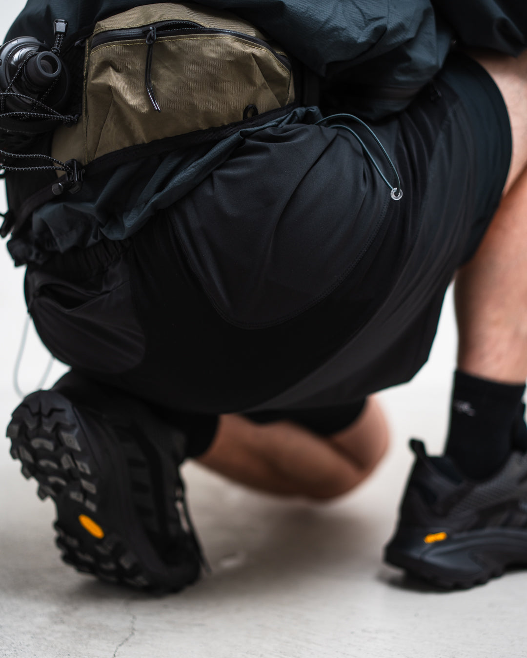 ROTOL SHEER MESH LAYERED SHORTS
