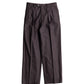 INTERIM WOOL FRANNEL DRAPE 2-TUCK STRAIGHT SLACKS