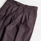 INTERIM WOOL FRANNEL DRAPE 2-TUCK STRAIGHT SLACKS