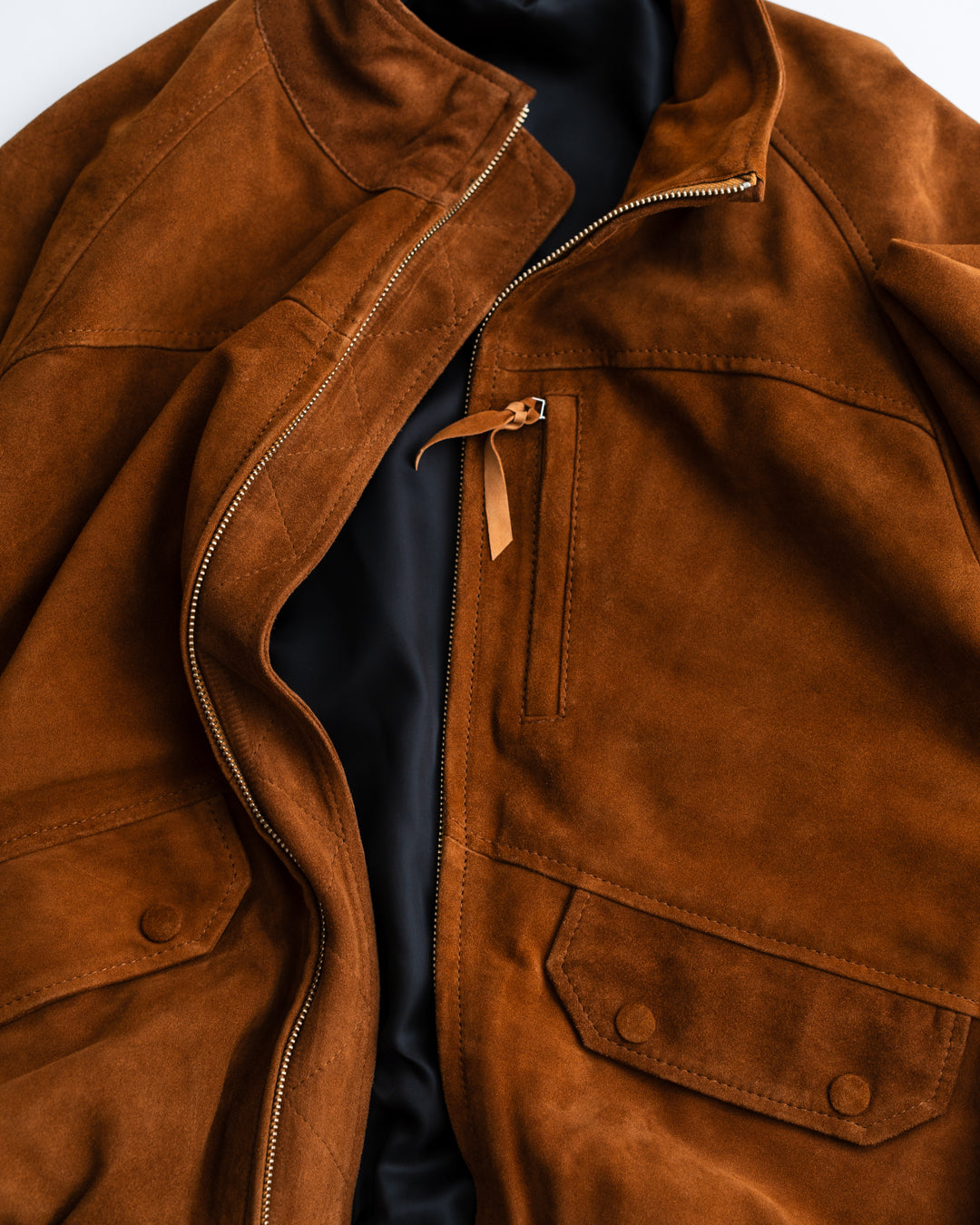 [LAST 1]【EXCLUSIVE ITEM】CCU HIGH NECK BLOUSON - SUEDE