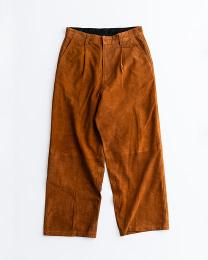 【EXCLUSIVE ITEM】CCU NEW WIDE FIT SLACKS - SUEDE