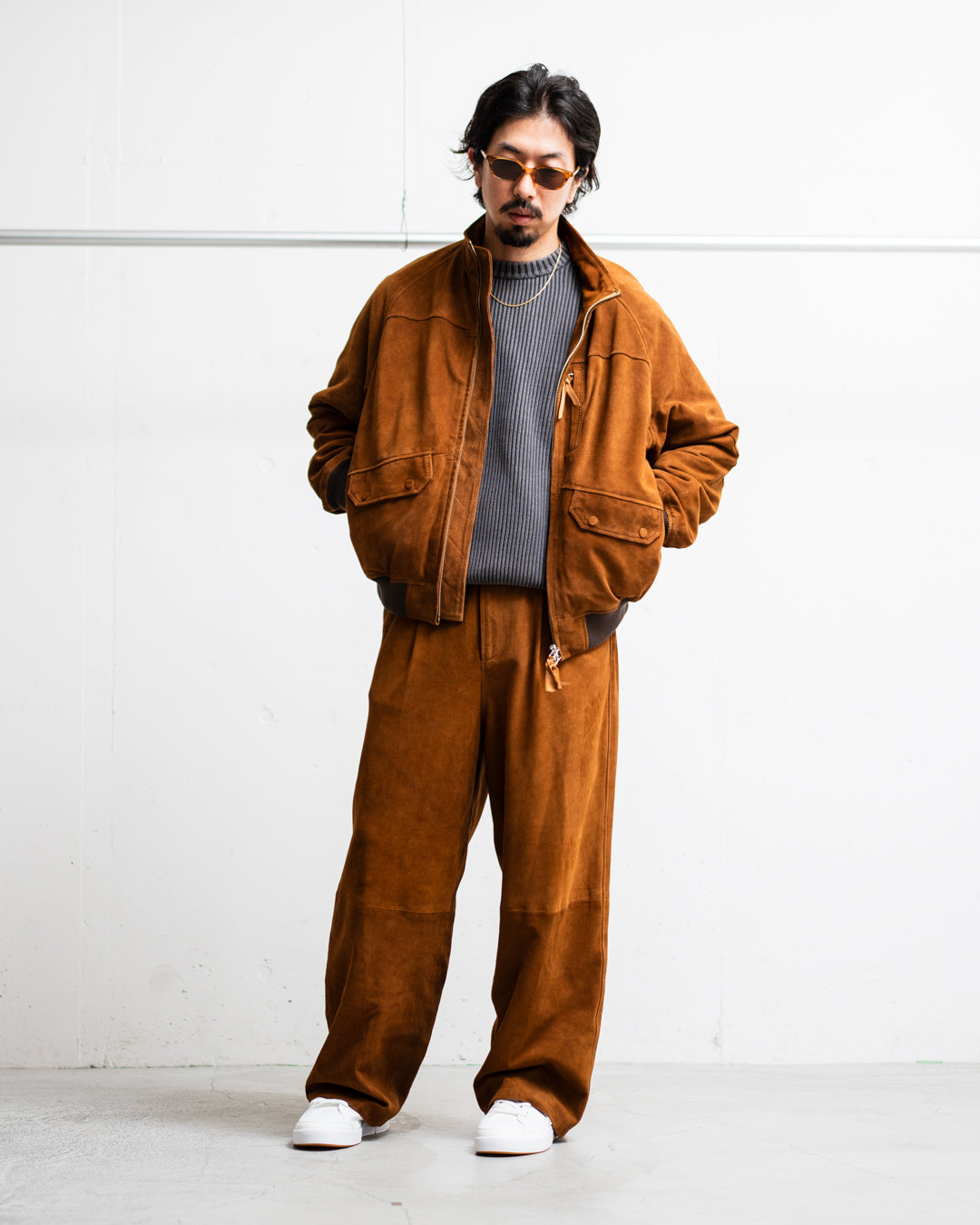 [LAST 1]【EXCLUSIVE ITEM】CCU HIGH NECK BLOUSON - SUEDE