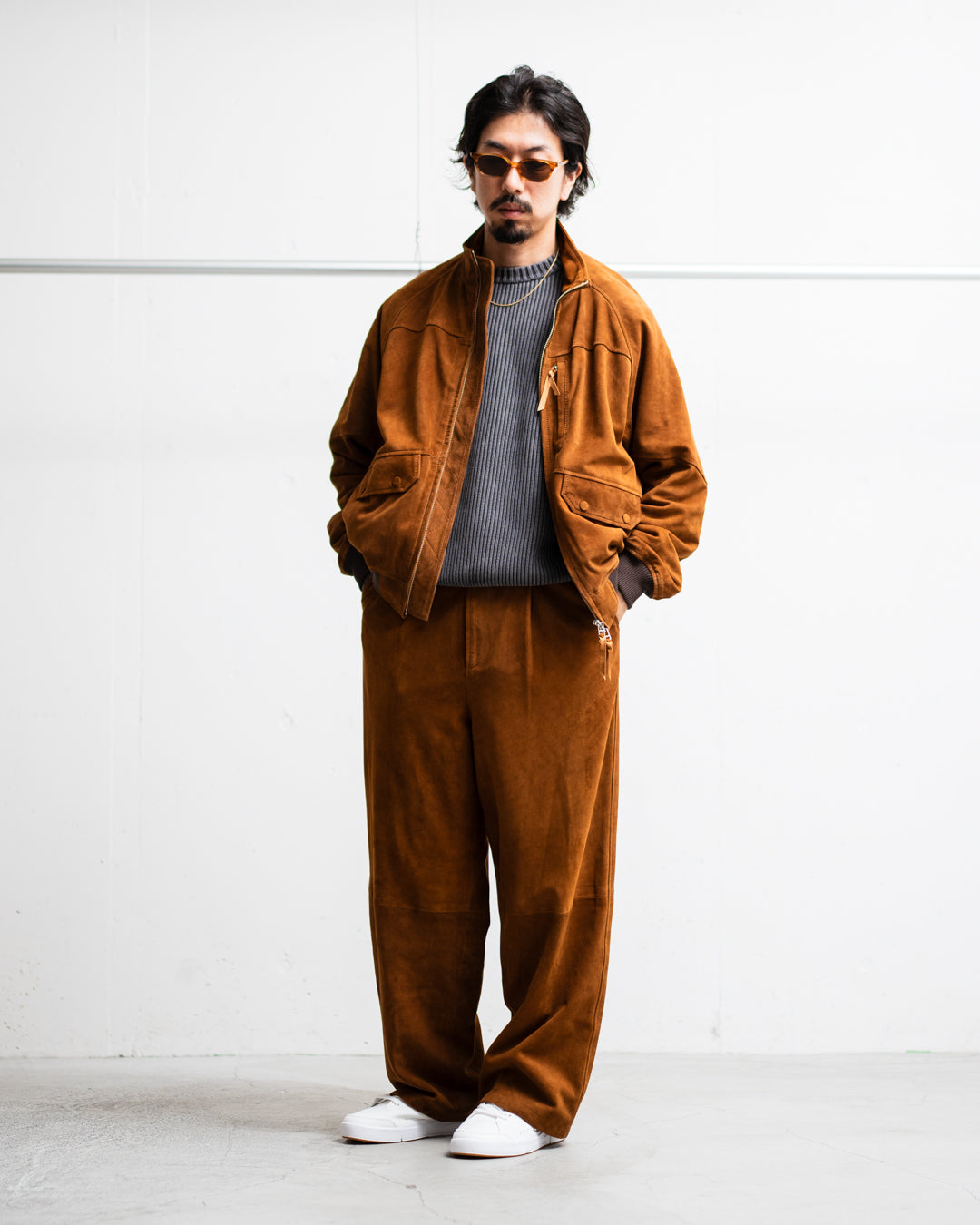 [LAST 1]【EXCLUSIVE ITEM】CCU HIGH NECK BLOUSON - SUEDE