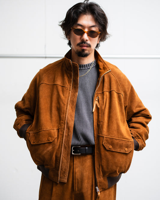 [LAST 1]【EXCLUSIVE ITEM】CCU HIGH NECK BLOUSON - SUEDE