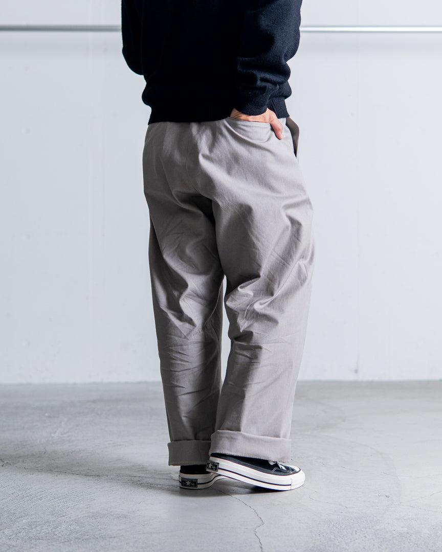 INTERIM DRY COTTON CANVAS MIL BAGGY TROUSER