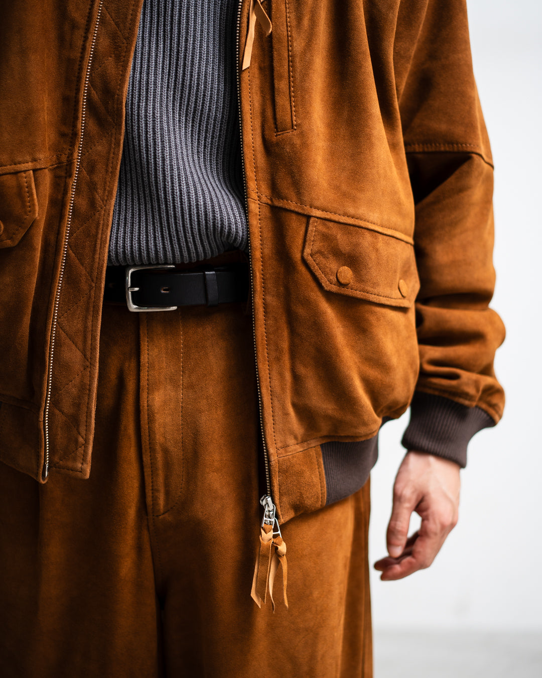 [LAST 1]【EXCLUSIVE ITEM】CCU HIGH NECK BLOUSON - SUEDE