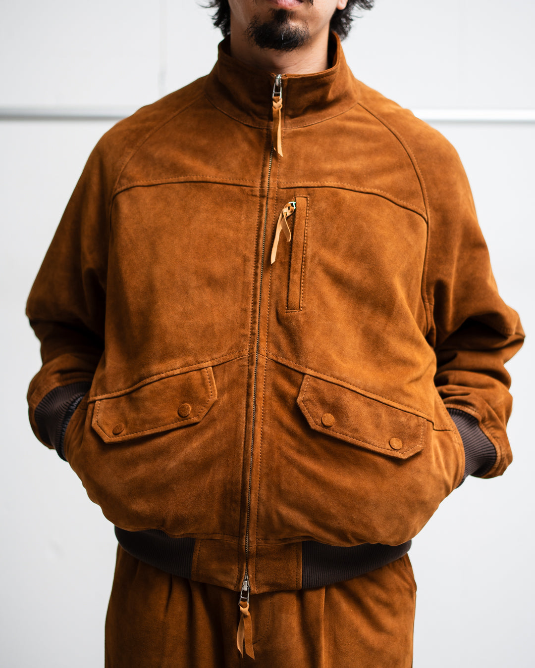 [LAST 1]【EXCLUSIVE ITEM】CCU HIGH NECK BLOUSON - SUEDE