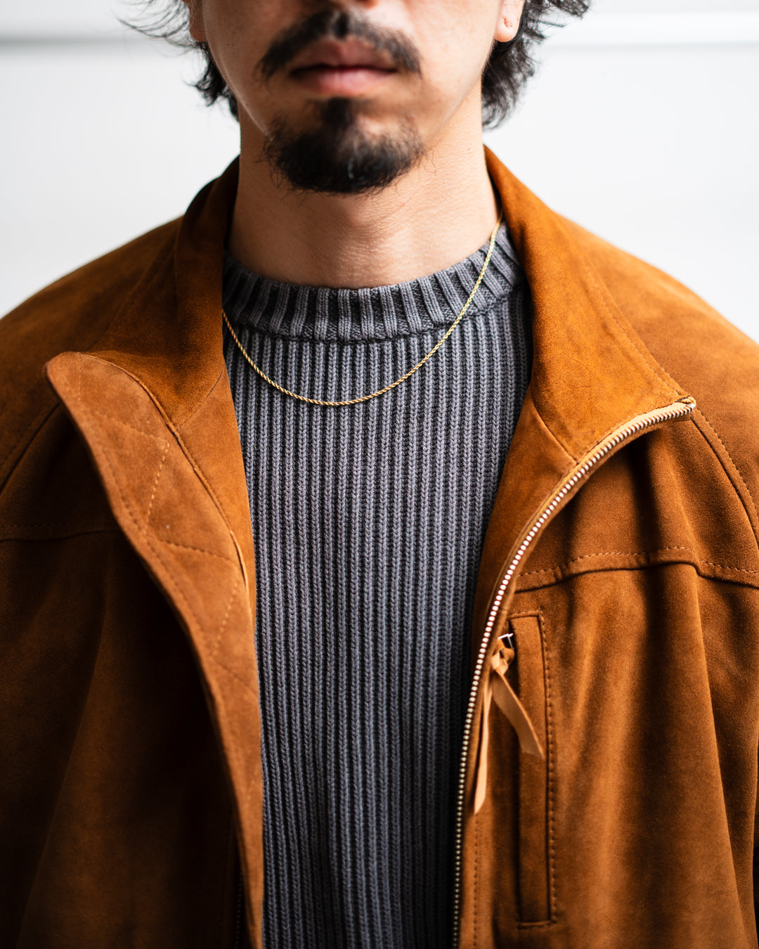 [LAST 1]【EXCLUSIVE ITEM】CCU HIGH NECK BLOUSON - SUEDE