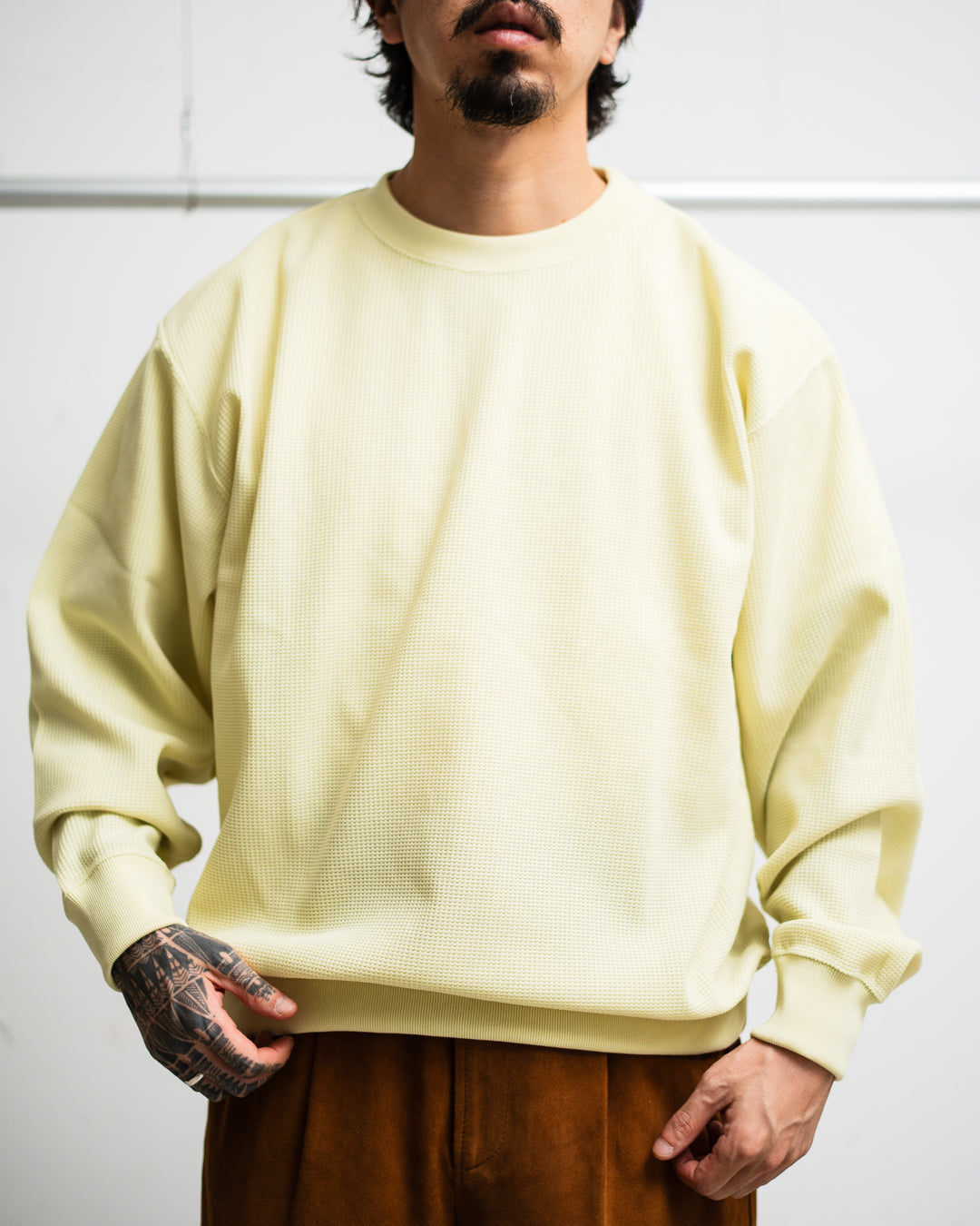 COMFORTABLE REASON Poly Waffle Sweat