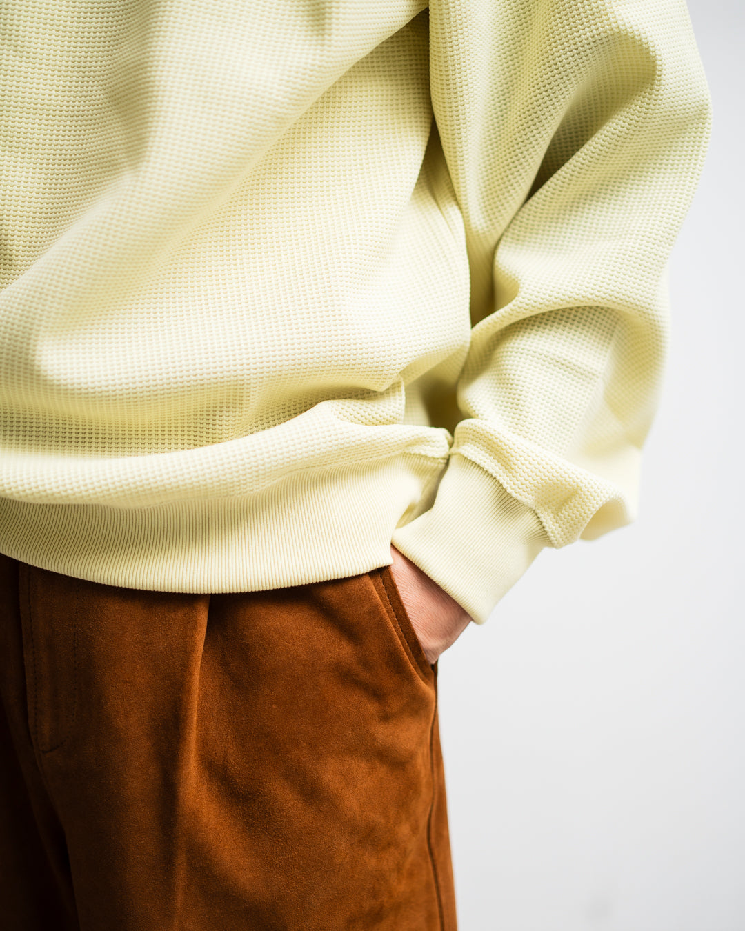 COMFORTABLE REASON Poly Waffle Sweat