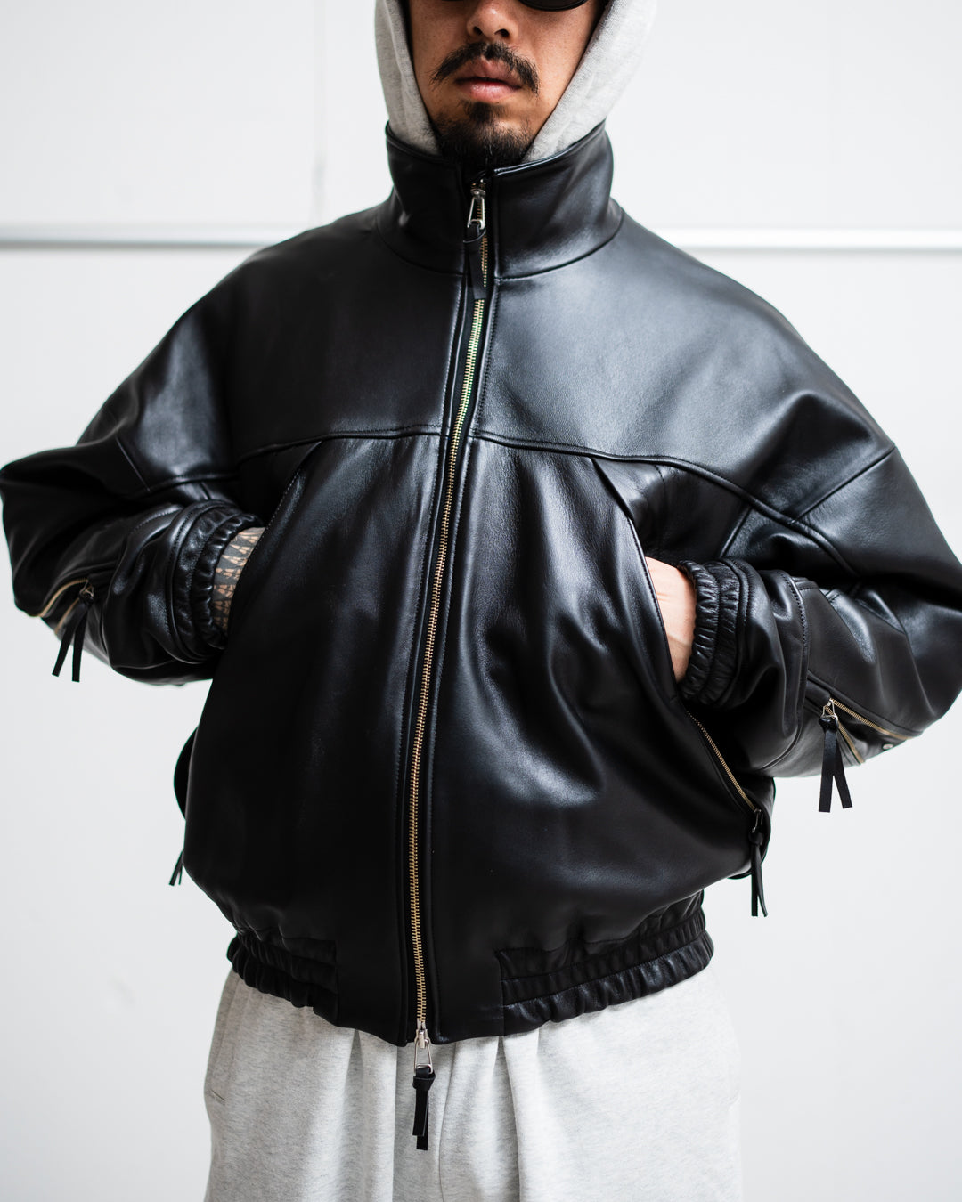 ROTOL LEATHER VENTILATION BLOUSON