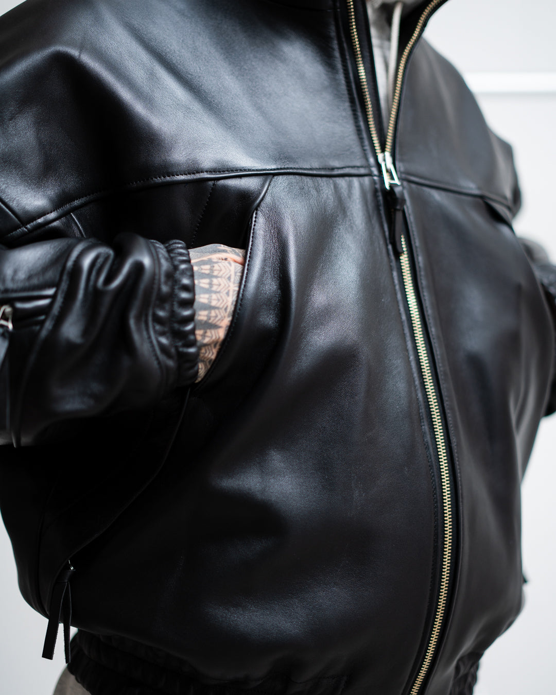 ROTOL LEATHER VENTILATION BLOUSON