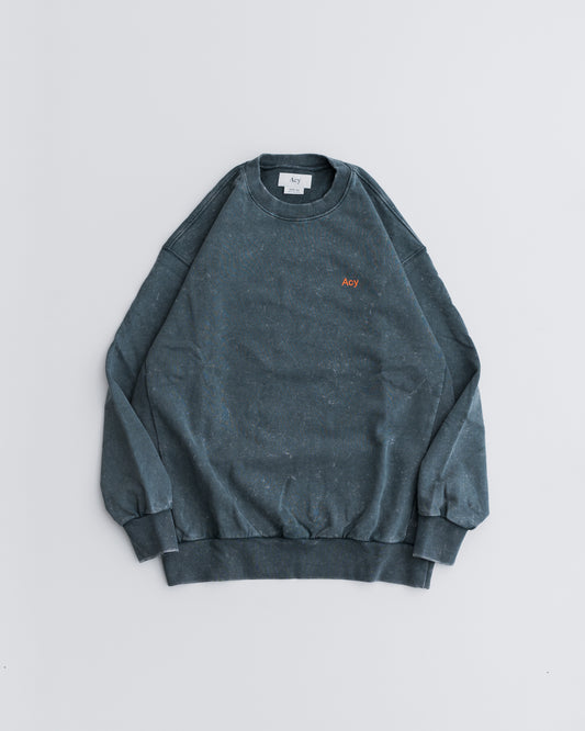 【Exclusive】Acy GARMENT DYE CREW NECK SWEAT