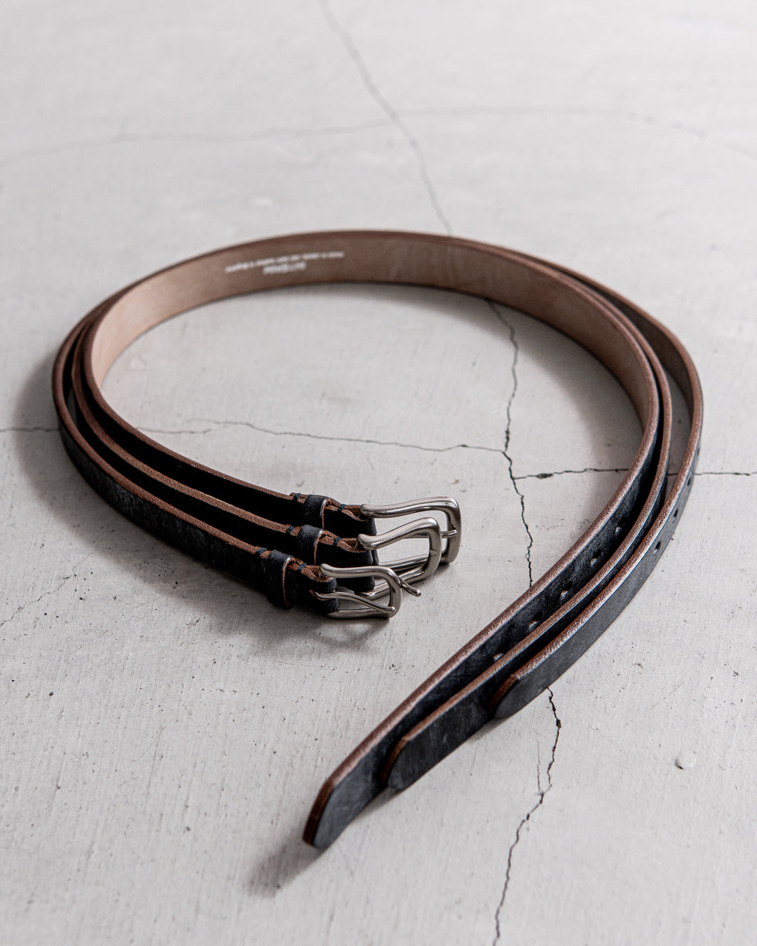 通販] INTERIM(インテリム) OAK BARK LEATHER BELT 商品ページ – fazeone