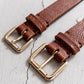INTERIM CROSS GRAIN OAK BARK LEATHER BELT (DARK STAIN) 25,30mm