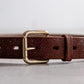 INTERIM CROSS GRAIN OAK BARK LEATHER BELT (DARK STAIN) 25,30mm