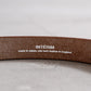 INTERIM CROSS GRAIN OAK BARK LEATHER BELT (DARK STAIN) 25,30mm