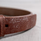 INTERIM CROSS GRAIN OAK BARK LEATHER BELT (DARK STAIN) 25,30mm