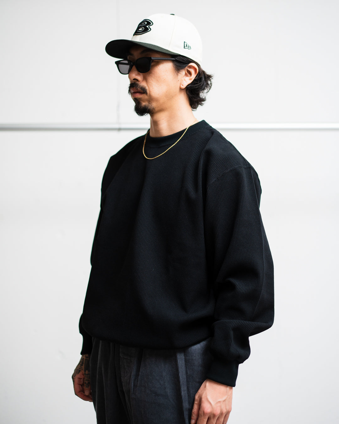 COMFORTABLE REASON Poly Waffle Sweat