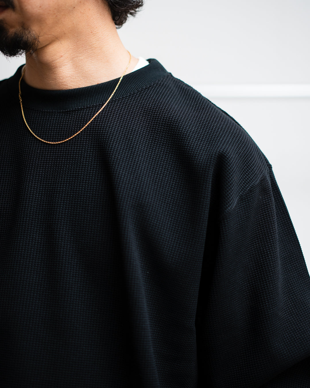 COMFORTABLE REASON Poly Waffle Sweat