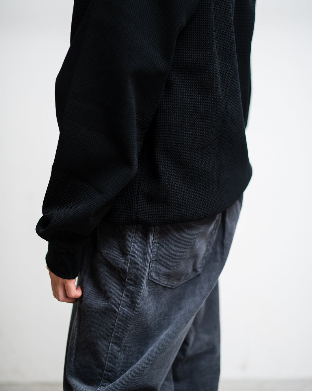 COMFORTABLE REASON Poly Waffle Sweat