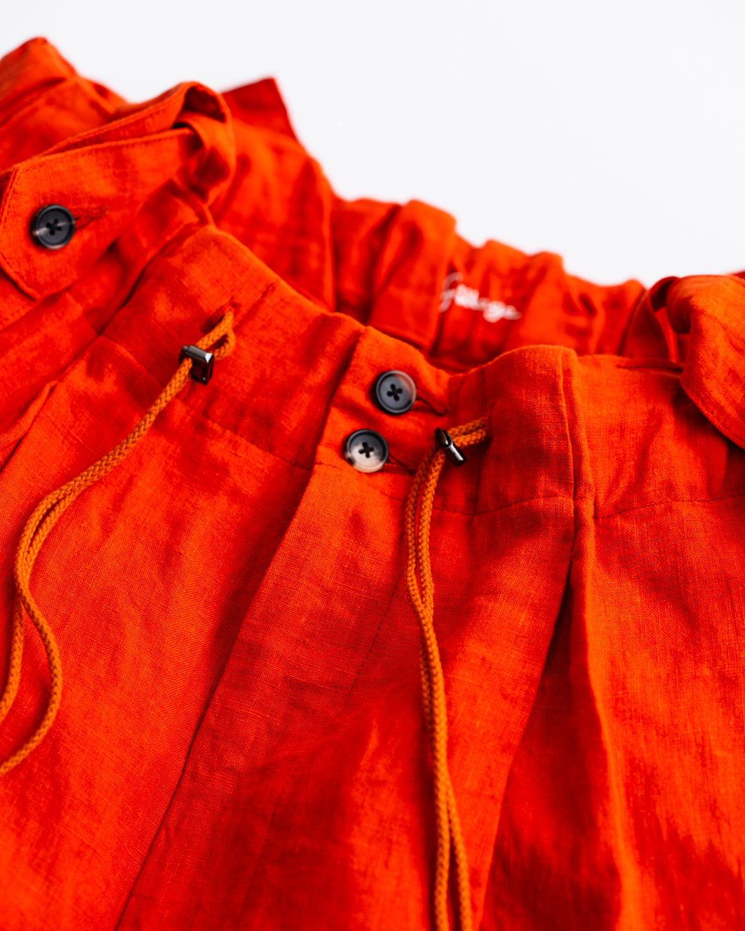 通販] Sillage (シアージ)circular short pants linen brique with