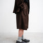 Sillage circular short pants - BROWN