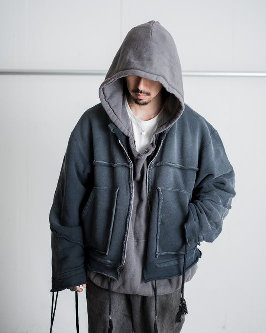 fujimoto Broken Overdyed Sweat Jacket