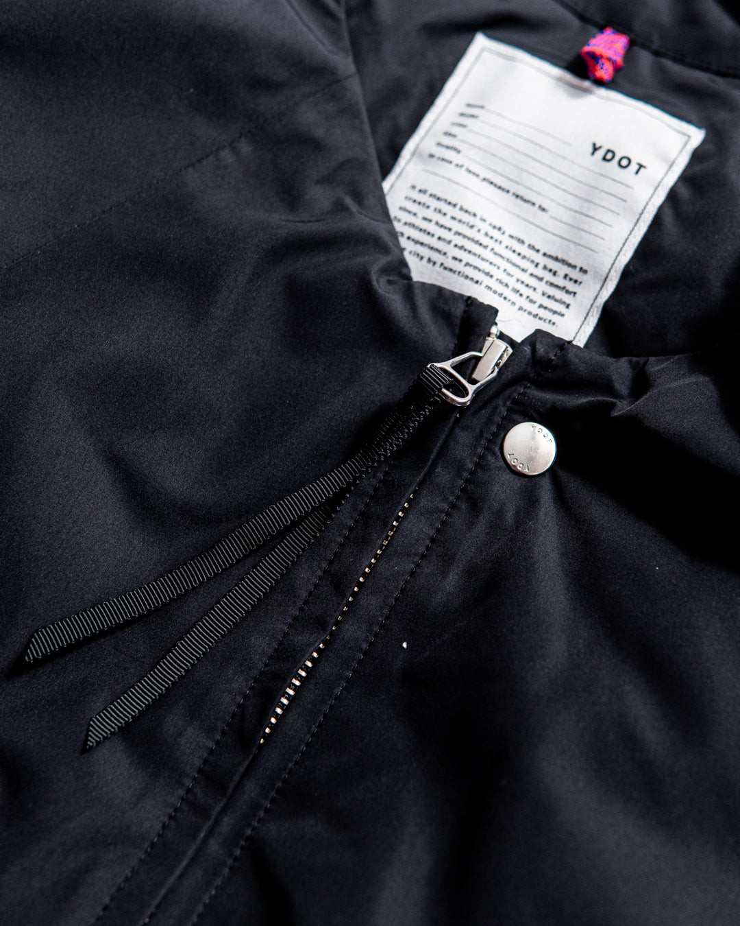 YDOT COLLARLESS BOMBER DOWN JACKET