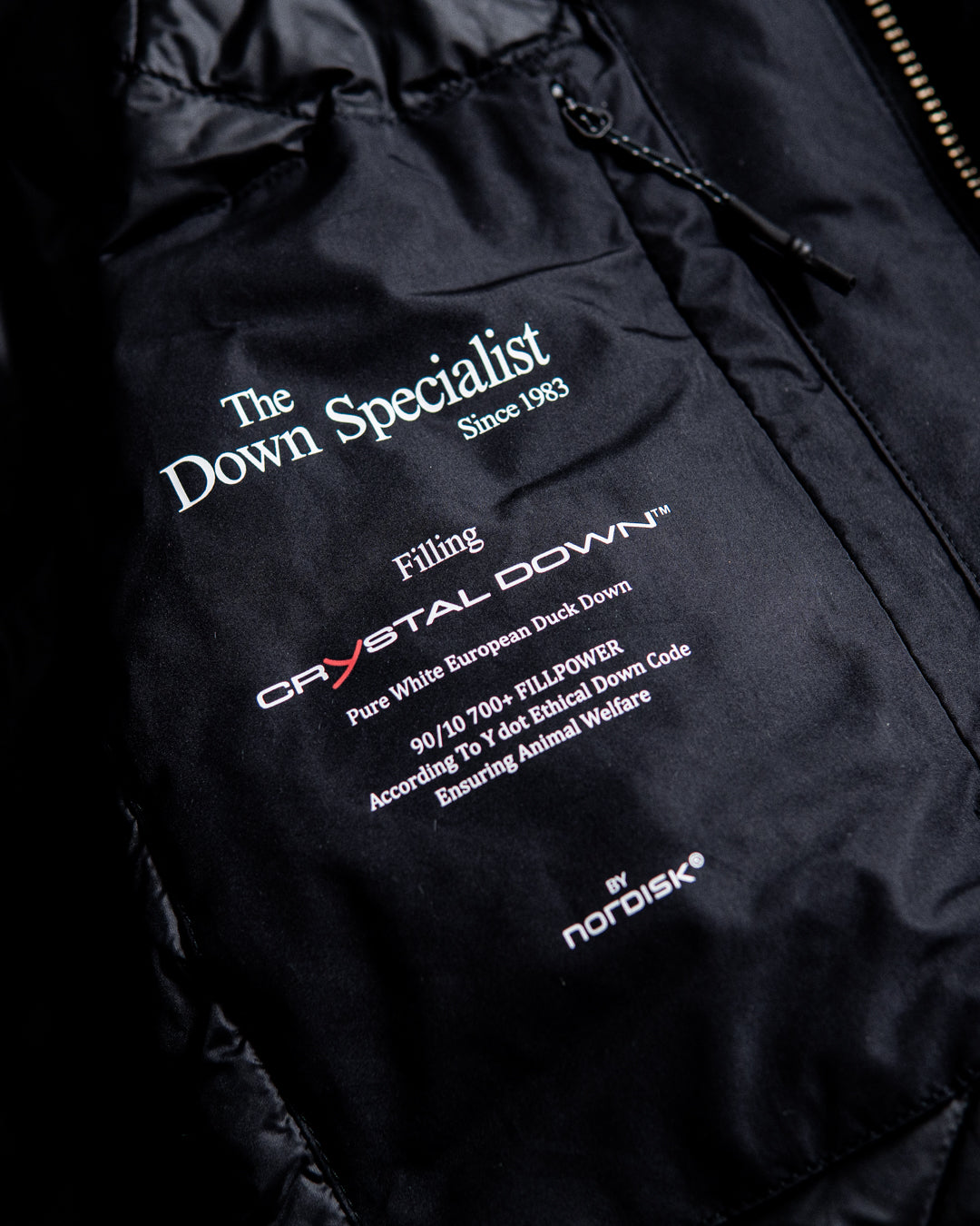 YDOT COLLARLESS BOMBER DOWN JACKET