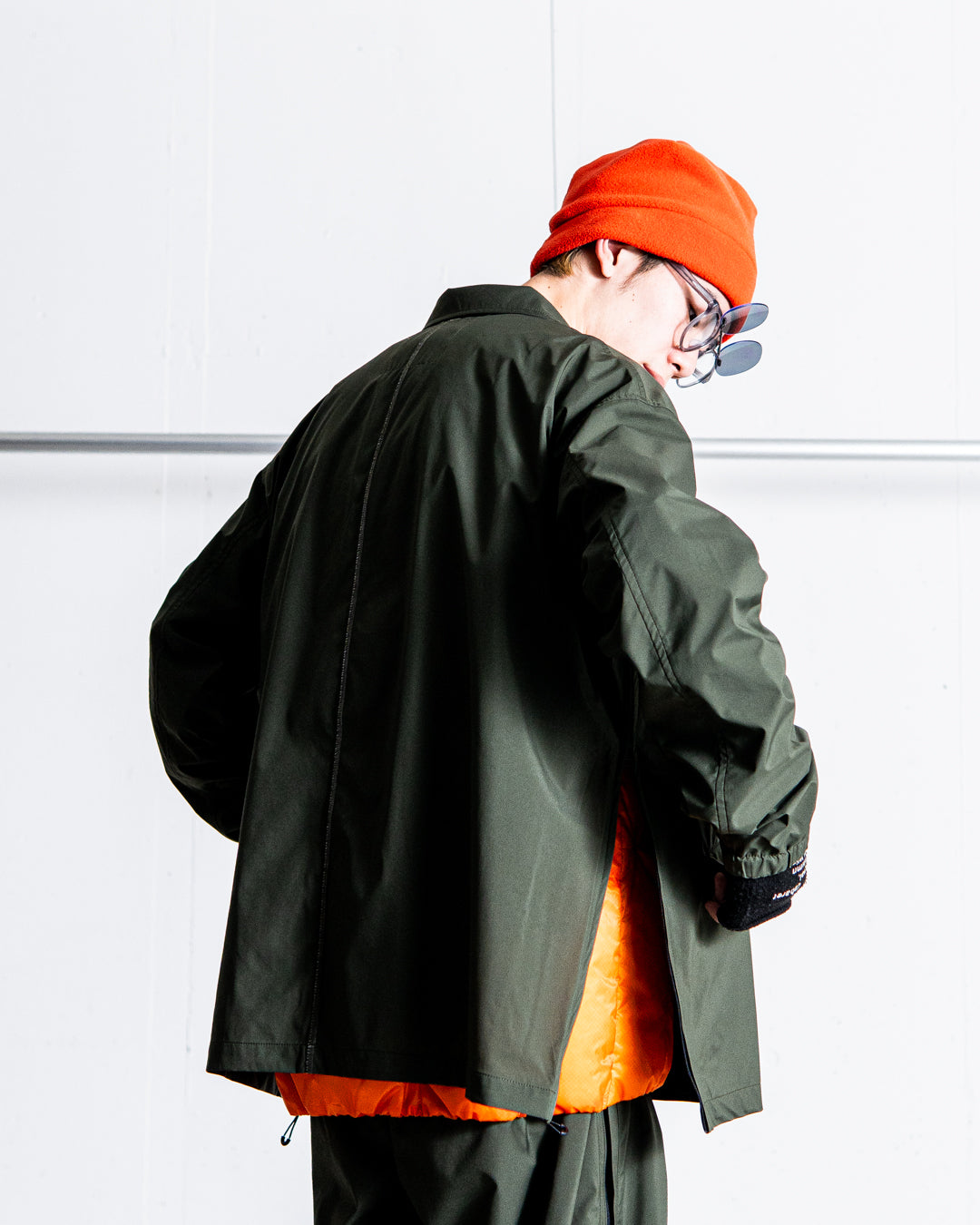 通販] UNTRACE (アントレース) 3L Stand Collar Coat_185 商品ページ