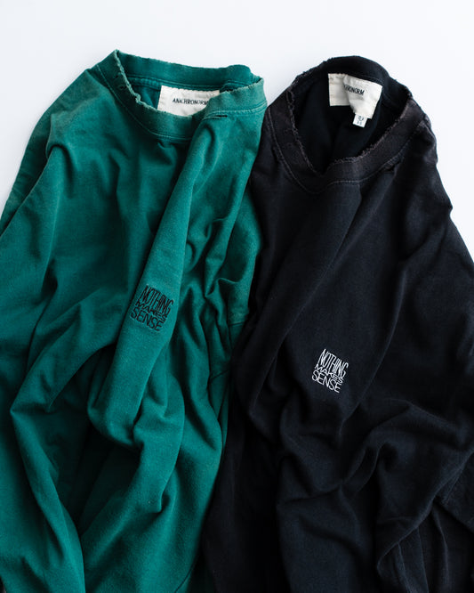 ANACHRONORM EMBROIDERY DAMAGED L/S T-S