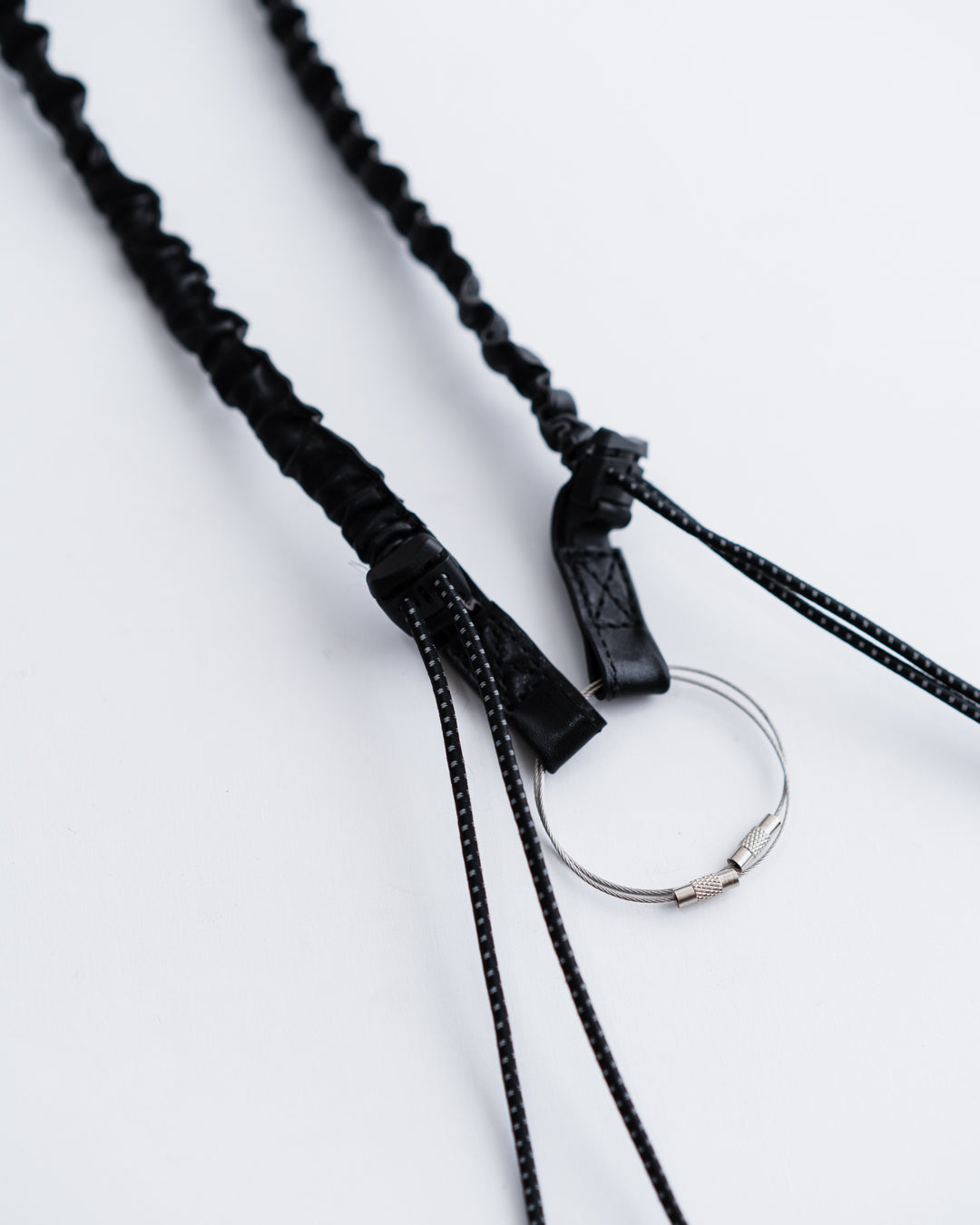 meanswhile Bungee Leather Neck Strap